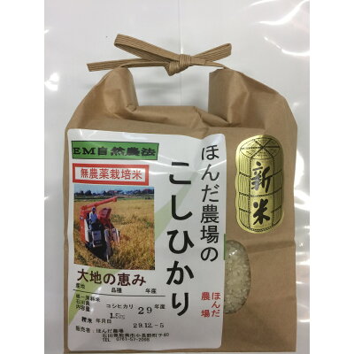 【楽天市場】ほんだ EM農法無農薬栽培米こしひかり 大地の恵み 食用玄米1 | 価格比較 - 商品価格ナビ